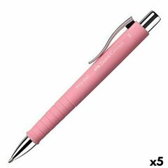 Pildspalva Faber-Castell Poly Ball XB Rozā 5 gb. cena un informācija | Rakstāmpiederumi | 220.lv