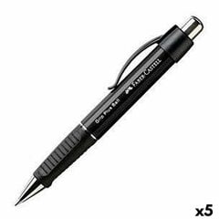 Ручка Faber-Castell Grip Plus Ball M, чёрная, 5 шт. цена и информация | Письменные принадлежности | 220.lv