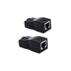 HDMI 2.0 Extender RJ45 / cat5e/6 / 30m / 4K цена и информация | Адаптеры и USB разветвители | 220.lv