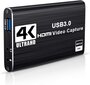 HDMI Video Capture Card 4K@60FPS / USB 3.0 / HDCP 2.2 cena un informācija | Adapteri un USB centrmezgli | 220.lv