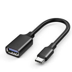 USB-C на USB 3.0 OTG Провод / 20см цена и информация | Адаптеры и USB разветвители | 220.lv