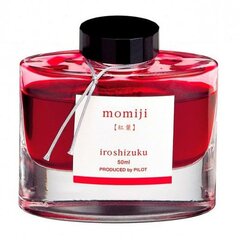 Tintes tvertne Pilot Iroshizuku Momiji Autumn Leaves Sarkans (50 ml) cena un informācija | Rakstāmpiederumi | 220.lv