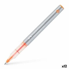 Šķidrās tintes pildspalva Faber-Castell Roller Free Ink Oranžs (12 gb.) цена и информация | Письменные принадлежности | 220.lv