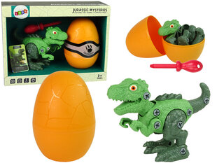 Tiranozaurs Rex figūriņa ar olu, DIY, zaļa krāsā cena un informācija | Rotaļlietas zēniem | 220.lv