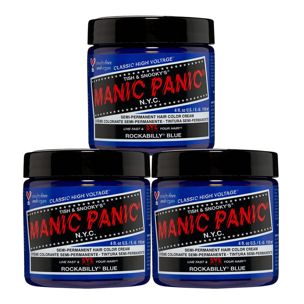 Noturīga Krāsa Classic Manic Panic Rockabilly Blue (118 ml) cena un informācija | Matu krāsas | 220.lv