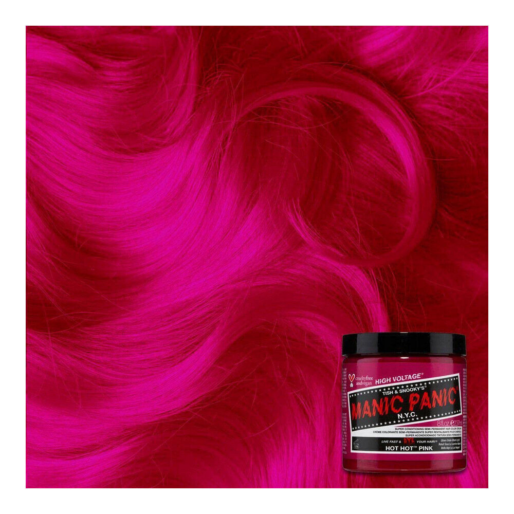 Noturīga Krāsa Classic Manic Panic Hot Hot Pink (118 ml) cena un informācija | Matu krāsas | 220.lv