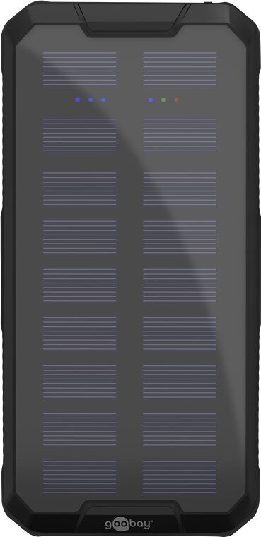 Akupank Goobay 20000mAh Solar powerbank cena un informācija | Lādētāji-akumulatori (Power bank) | 220.lv