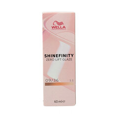 Permanents Krāsojošs Krēms Wella Shinefinity Nº 09/36 (60 ml) cena un informācija | Matu krāsas | 220.lv