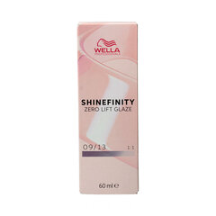 Permanents Krāsojošs Krēms Wella Shinefinity Nº 09/13 (60 ml) cena un informācija | Matu krāsas | 220.lv