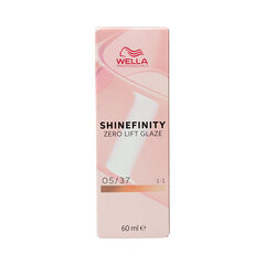 Перманентный краска Wella Shinefinity Nº 05/37, 60 мл цена и информация | Краска для волос | 220.lv