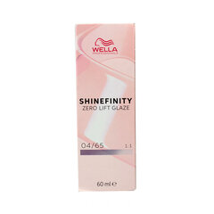 Permanents Krāsojošs Krēms Wella Shinefinity Nº 04/65 (60 ml) cena un informācija | Matu krāsas | 220.lv