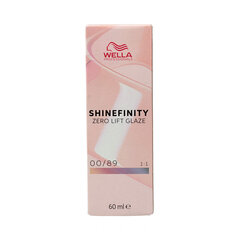 Перманентный краска Wella Shinefinity color Nº 00/89 60 ml (60 ml) цена и информация | Краска для волос | 220.lv