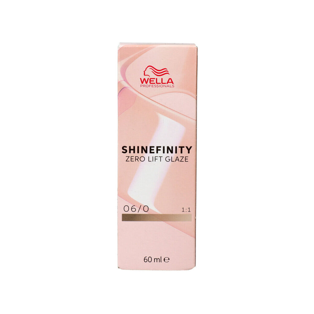 Noturīga Krāsa Wella Shinefinity Nº 06/0 60 ml cena un informācija | Matu krāsas | 220.lv