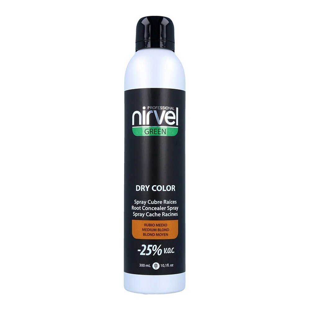 Aerosols sirmu matu pārklāšanai Green Dry Color Nirvel Vidēji Blonds (300 ml) цена и информация | Matu krāsas | 220.lv