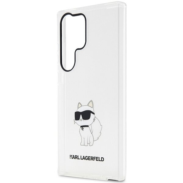 Telefona vāciņš Karl Lagerfeld KLHCS23LHNCHTCT S23 Ultra S918, Caurspīdīgs cena un informācija | Telefonu vāciņi, maciņi | 220.lv