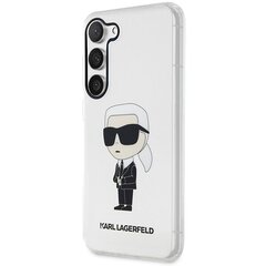 Karl Lagerfeld KLHCS23MHNIKTCT S23+ S916 transparent hardcase Ikonik Karl Lagerfeld цена и информация | Чехлы для телефонов | 220.lv