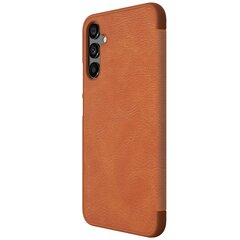 Telefona vāciņš, Nillkin Qin Book Case for Samsung Galaxy A34 5G Brown cena un informācija | Telefonu vāciņi, maciņi | 220.lv