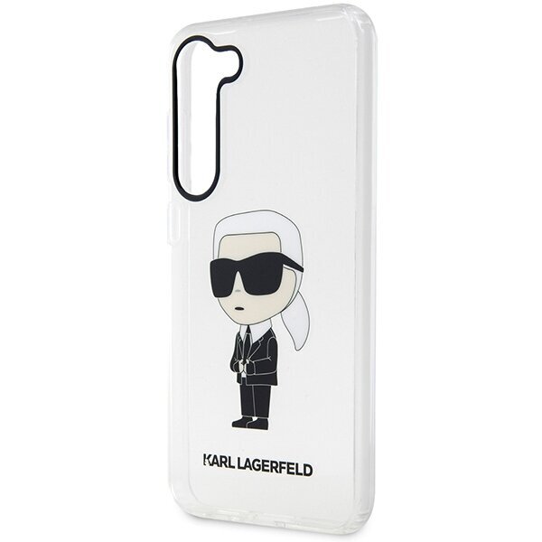 Telefona vāciņš Karl Lagerfeld KLHCS23SHNIKTCT piemērots S23 S911, Caurspīdīgs, Ikonik Karl Lagerfeld cena un informācija | Telefonu vāciņi, maciņi | 220.lv