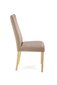 2-u krēslu komplekts Halmar Diego, zeltains/smilškrāsas cena un informācija | Virtuves un ēdamistabas krēsli | 220.lv