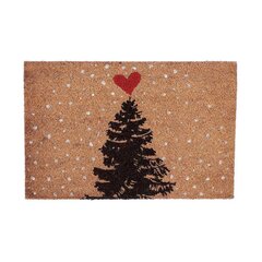 Kāju slaukāmais paklājs House of Seasons Christmas tree sarkans (60 x 40 cm) cena un informācija | Kājslauķi | 220.lv