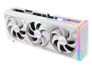 Asus videokarte ROG Strix GeForce RTX 4090 24GB GDDR6X White OC Edition (ROG-STRIX-RTX4090-O24G-WHITE NVIDIA) цена и информация | Видеокарты (GPU) | 220.lv
