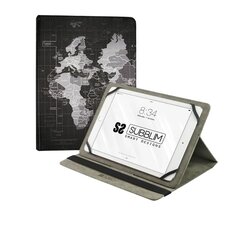 Чехол для планшета Subblim TRENDY CASE WORLD MAP 10.1" цена и информация | Чехлы для планшетов и электронных книг | 220.lv