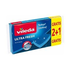 Mazgāšanas sūklis Vileda Ultra fresh, zils cena un informācija | Tīrīšanas piederumi | 220.lv