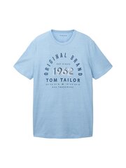 Tom Tailor vīriešu T-krekls 1035549*31358, gaiši zils 4066887274060 cena un informācija | Vīriešu T-krekli | 220.lv
