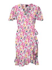 Vero Moda женское платье 10290762*03, белый/лиловый 5715419037473 цена и информация | Платья | 220.lv