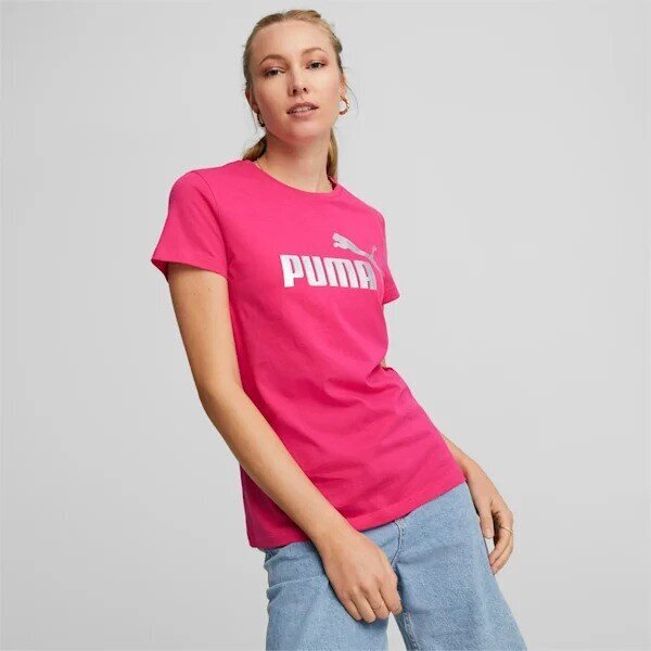 Puma sieviešu T-krekls 848303*96, fuksija/sudrabains 4065453120237 цена и информация | T-krekli sievietēm | 220.lv