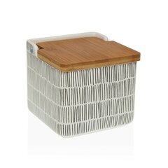 Sāls trauciņš ar vāku Versa New Lines, 12,2 x 11,5 x 12,2 cm cena un informācija | Garšvielu trauki, dzirnaviņas | 220.lv