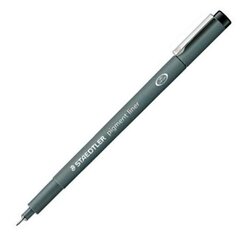 Marķieris Staedtler Pigment Liner 308 Melns 10 gb. 0.1 mm cena un informācija | Modelēšanas un zīmēšanas piederumi | 220.lv