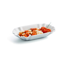 поднос для закусок Quid Gastro Fun Керамика Белый (20,5 x 11 x 3,5 cm) (Pack 12x) цена и информация | Посуда, тарелки, обеденные сервизы | 220.lv
