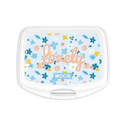 Контейнер для бутерброда Moos Lovely Пластик Светло Синий (17 x 6 x 14 cm) цена и информация | Посуда для хранения еды | 220.lv