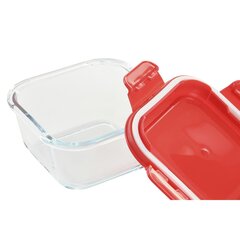 Герметичная коробочка для завтрака DKD Home Decor Квадратный PP Боросиликатное стекло (2 штук) (520 ml) цена и информация | Посуда для хранения еды | 220.lv