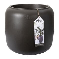 Вазон Elho Pure Beads Пластик, темно-коричневый, 39.2 x 39.2 x 34.9 см цена и информация | Вазоны | 220.lv