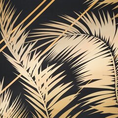 AmeliaHome комплект постельного белья Dark Palmleaves - разные размеры цена и информация | Постельное белье | 220.lv