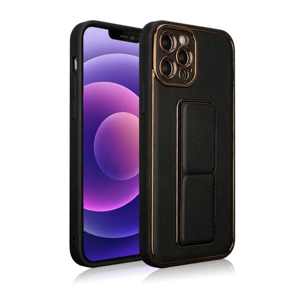 Fusion New Kickstand silikona aizsargapvalks Samsung A536 | A53 5G melns cena un informācija | Telefonu vāciņi, maciņi | 220.lv