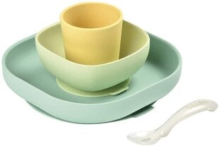 Набор силиконовой посуды Beaba, от 8 месяцев, 4 предм. цена и информация | Детская посуда, контейнеры для молока и еды | 220.lv