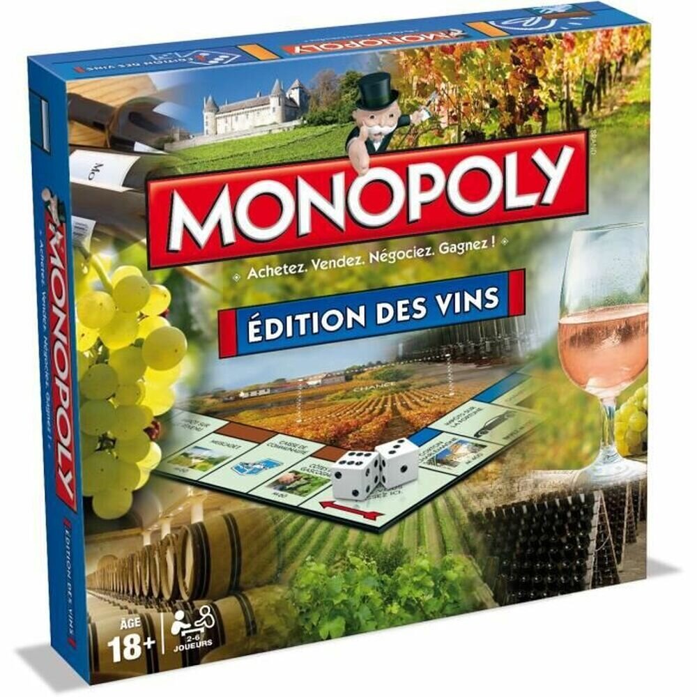Galda spēle Winning Moves MONOPOLY Editions des vins (FR) cena un informācija | Galda spēles | 220.lv