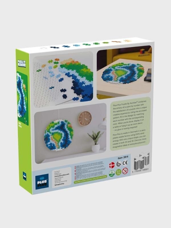 Plus-Plus Earth Block puzle 800 gab. Globe cena un informācija | Attīstošās rotaļlietas | 220.lv