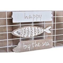 Подставка под бутылки DKD Home Decor Металл Деревянный Коричневый Белый (26 x 15 x 27 cm) цена и информация | Кухонные принадлежности | 220.lv