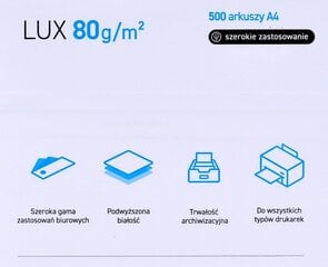 Бумага для печати Pollux цена и информация | Тетради и бумажные товары | 220.lv