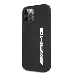 AMG AMHCP12LSGLBGN iPhone 12 Pro Max 6,7" czarny|black hardcase Silicone Big Logo cena un informācija | Telefonu vāciņi, maciņi | 220.lv