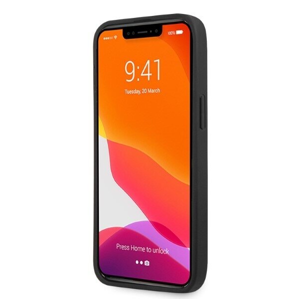 AMG AMHCP13LOSDBK iPhone 13 Pro | 13 6,1" czarny|black hardcase Leather Curved Lines цена и информация | Telefonu vāciņi, maciņi | 220.lv