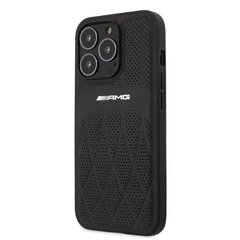 AMG AMHCP13LOSDBK iPhone 13 Pro | 13 6,1" czarny|black hardcase Leather Curved Lines цена и информация | Чехлы для телефонов | 220.lv