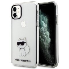 Telefona vāciņš Karl Lagerfeld KLHCN61HNCHTCT iPhone 11 | Xr 6,1", Caurspīdīgs, Ikonik Choupette cena un informācija | Telefonu vāciņi, maciņi | 220.lv