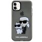 Telefona vāciņš Karl Lagerfeld KLHCN61HNKCTGK iPhone 11 | Xr 6,1" Melns spīdums, Karl&Choupette цена и информация | Telefonu vāciņi, maciņi | 220.lv