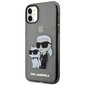 Telefona vāciņš Karl Lagerfeld KLHCN61HNKCTGK iPhone 11 | Xr 6,1" Melns spīdums, Karl&Choupette cena un informācija | Telefonu vāciņi, maciņi | 220.lv