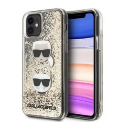 Telefona vāciņš Karl Lagerfeld KLHCN61KCGLGO iPhone 11 | Xr 6,1", Zeltains spīdums, Karl&Choupette cena un informācija | Telefonu vāciņi, maciņi | 220.lv